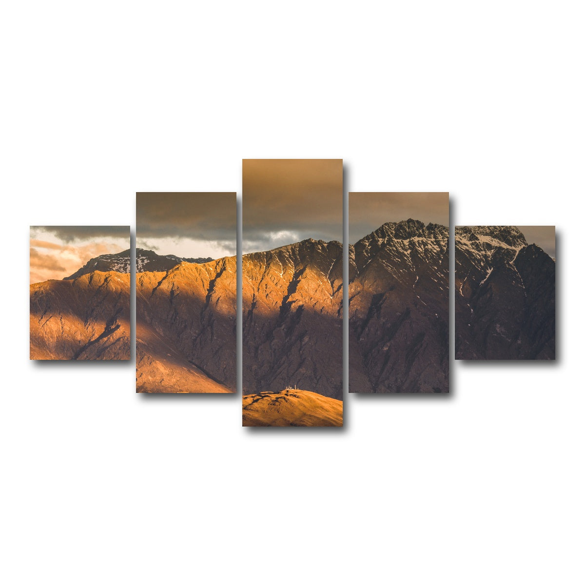 AUTO-MOCKUP WHITE | Queenstown Range | 5 Piece | Gallery Wrap Canvas | group=5_short