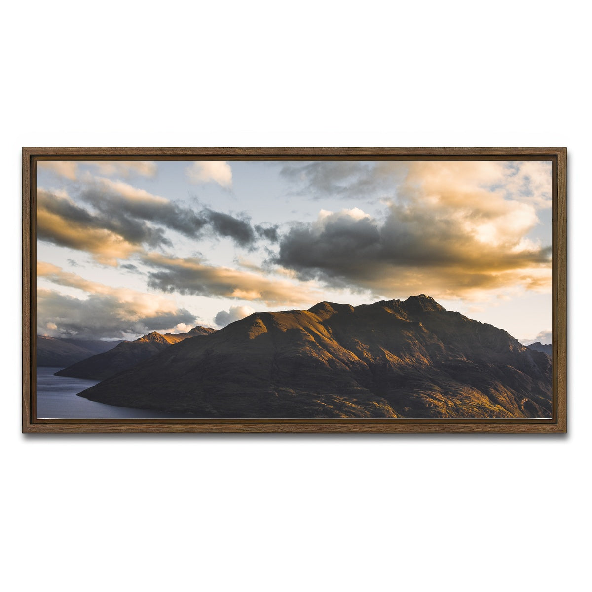 AUTO-MOCKUP WHITE | Queenstown Sky | 1 Piece | Walnut Framed Canvas | group=2x1