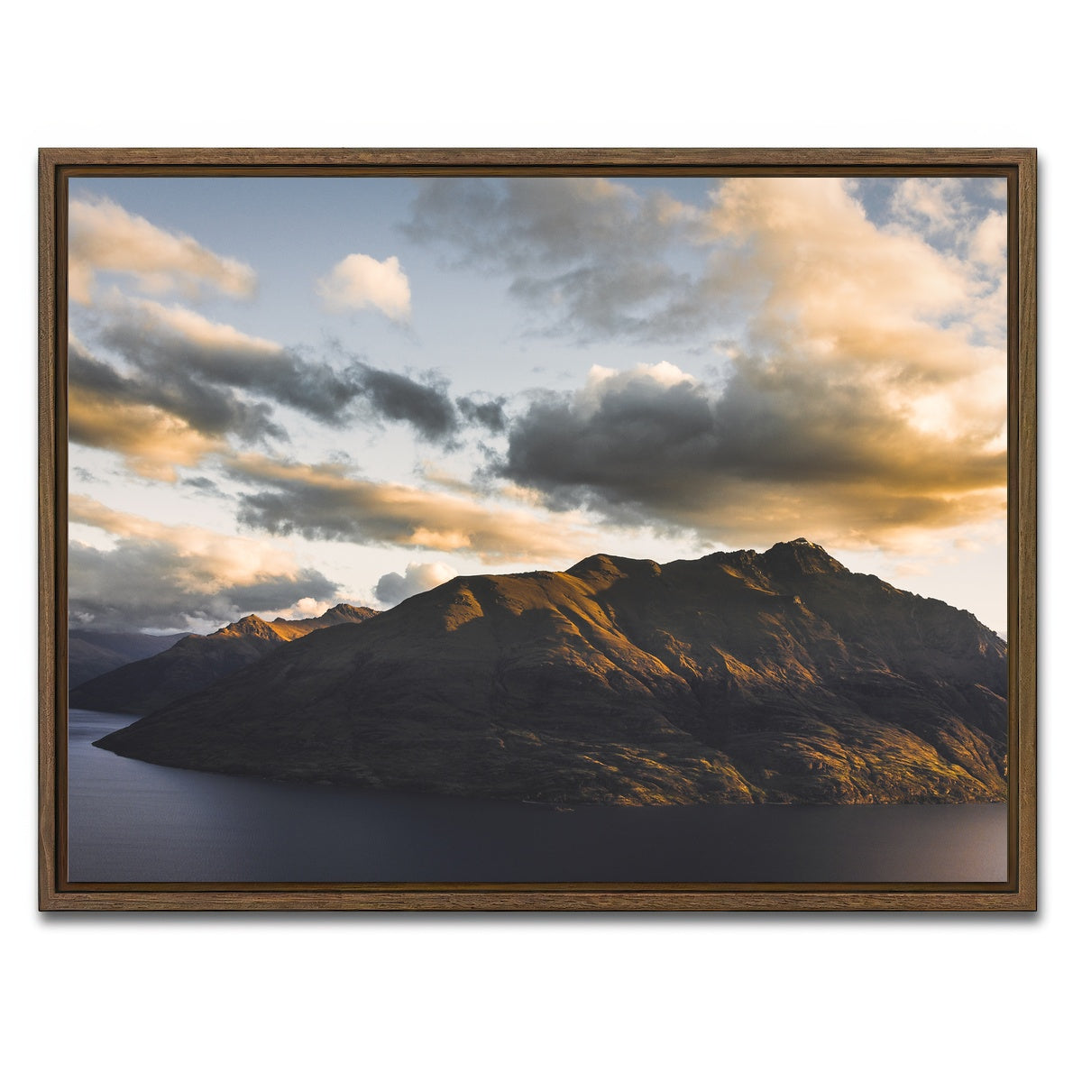 AUTO-MOCKUP WHITE | Queenstown Sky | 1 Piece | Walnut Framed Canvas | group=4x3