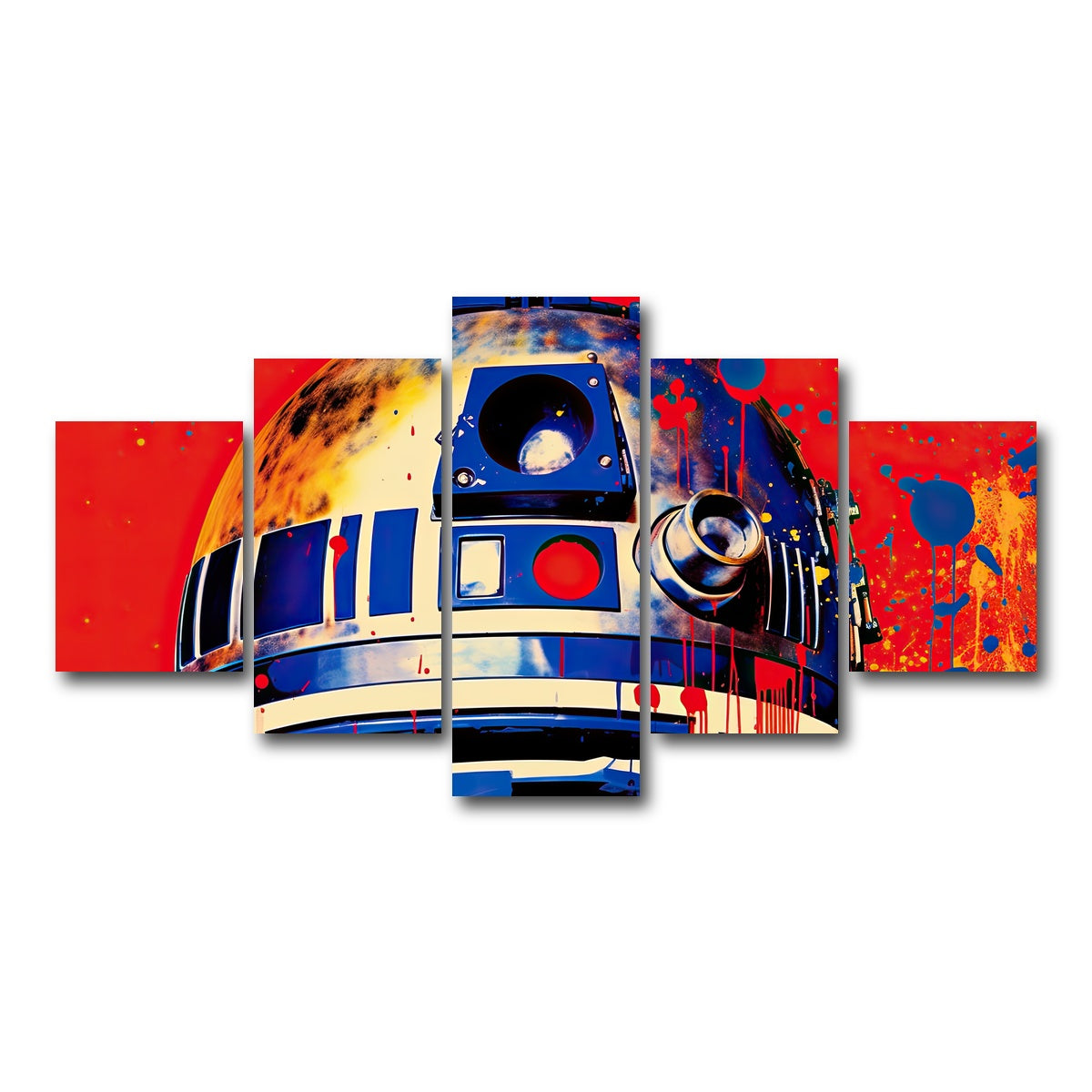 AUTO-MOCKUP WHITE | R2-D2 | 5 Piece | Gallery Wrap Canvas | group=5_short