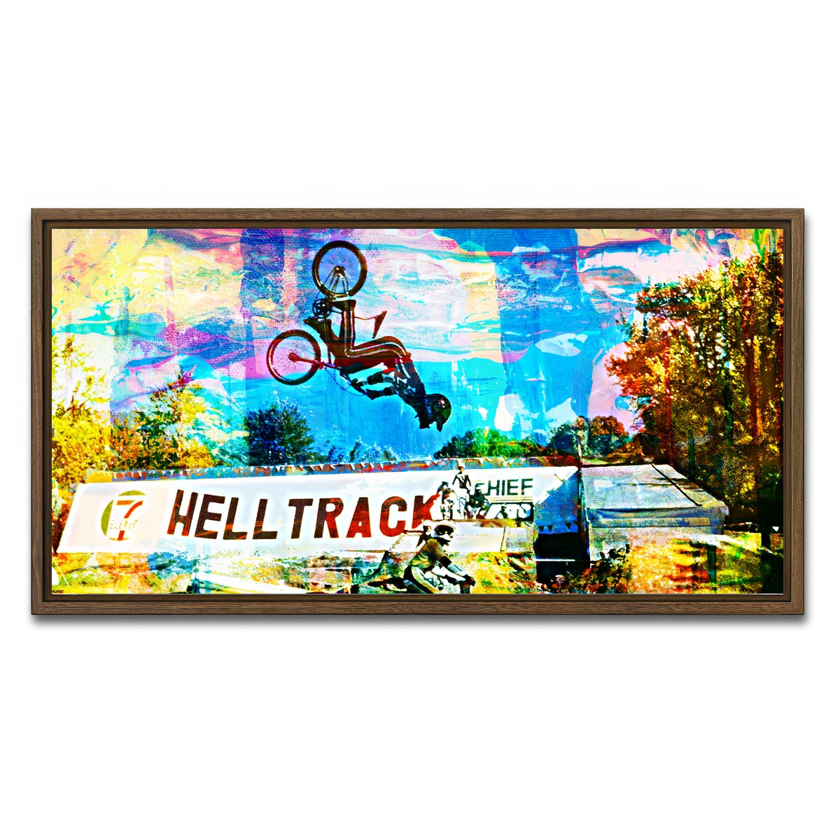 AUTO-MOCKUP WHITE | RAD Flip | 1 Piece | Walnut Framed Canvas | group=2x1