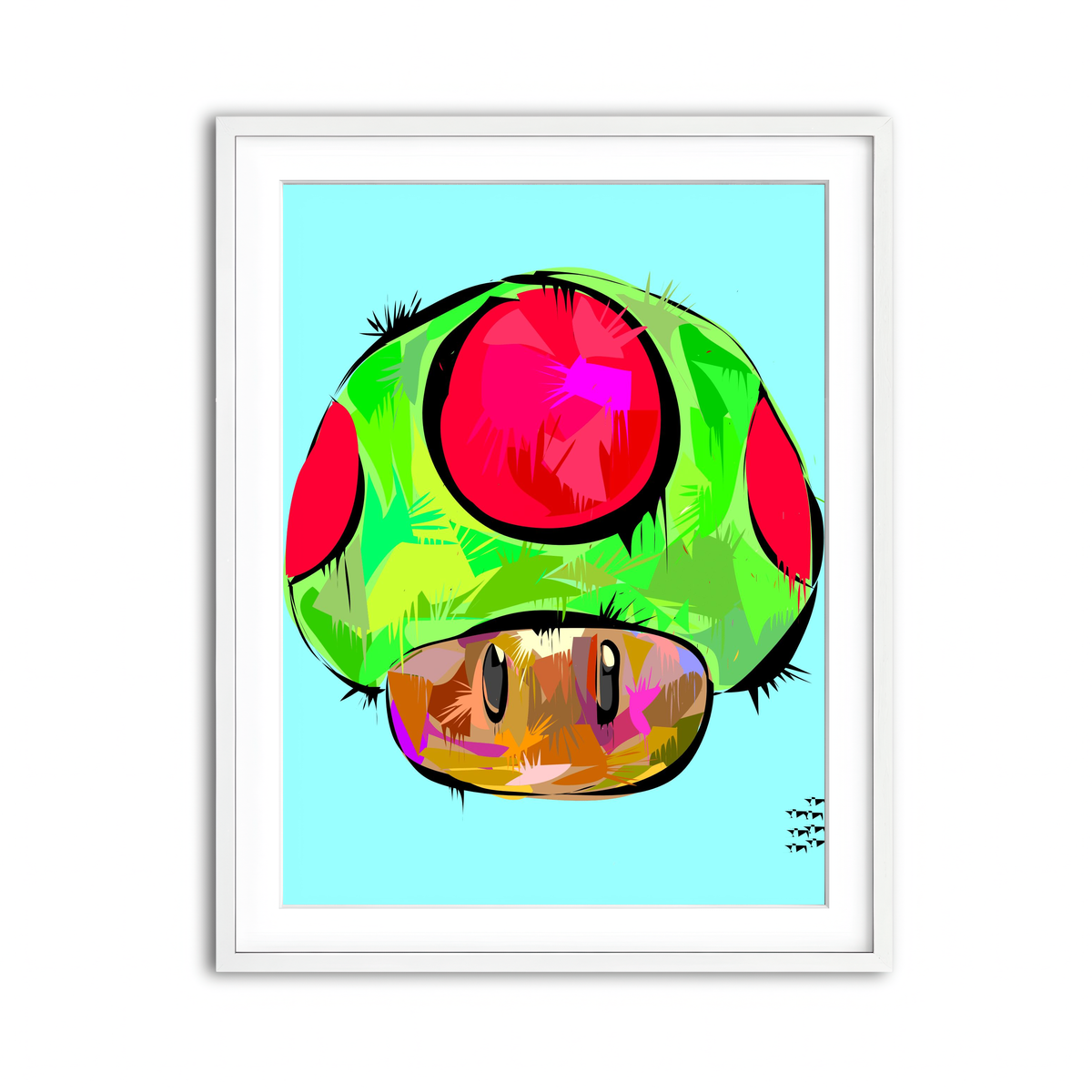 Framed Print 3x4 White