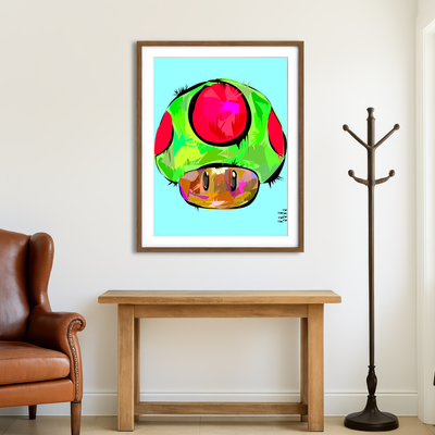 AUTO-MOCKUP ROOM | Rasta 1Up Wall Art