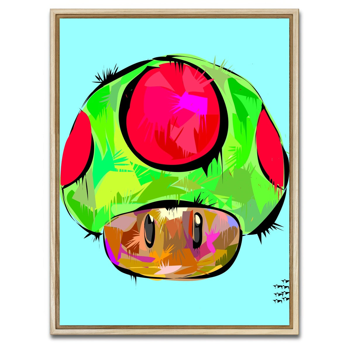 AUTO-MOCKUP WHITE | RASTA 1UP | 1 Piece | Natural Framed Canvas | group=3x4