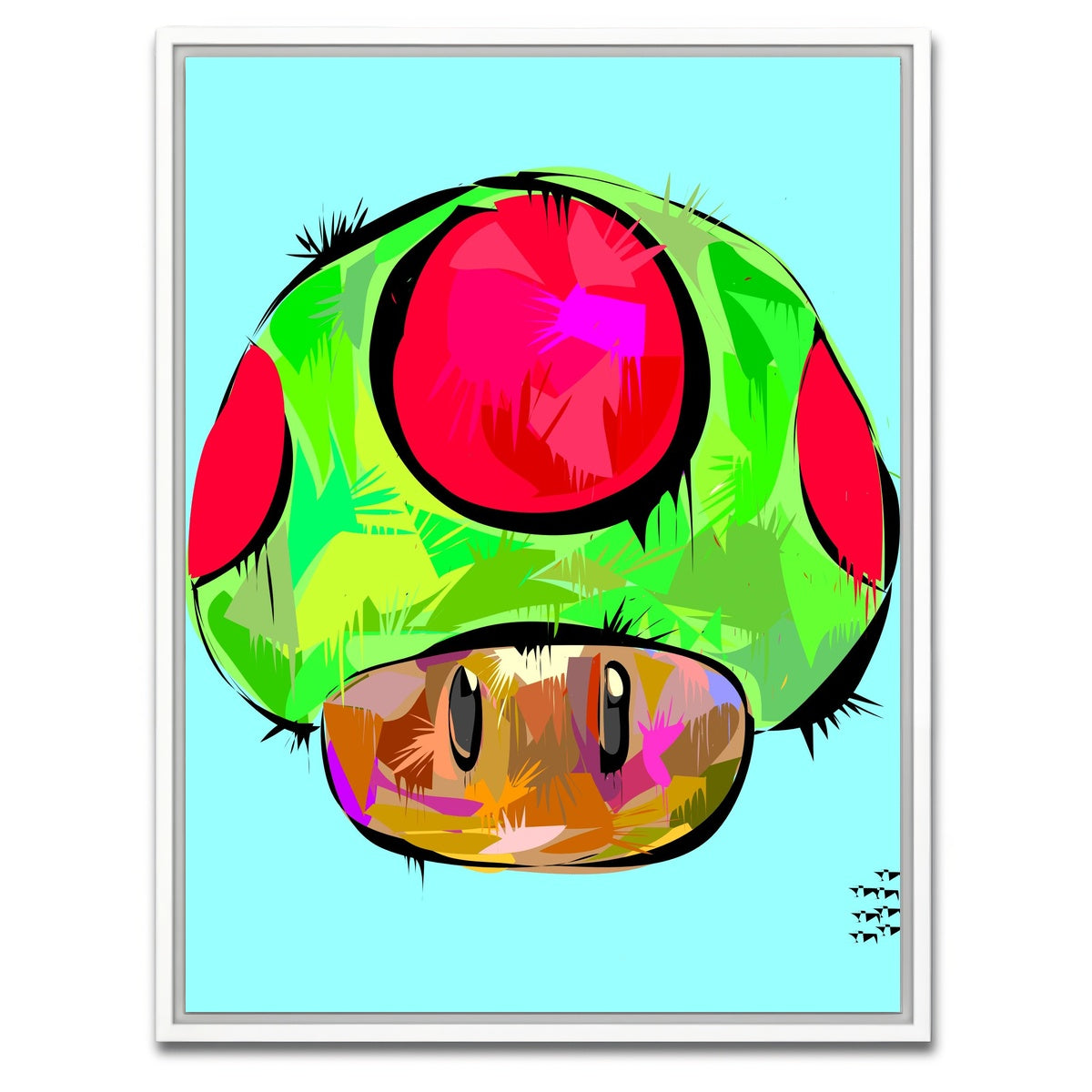 AUTO-MOCKUP WHITE | RASTA 1UP | 1 Piece | White Framed Canvas | group=3x4