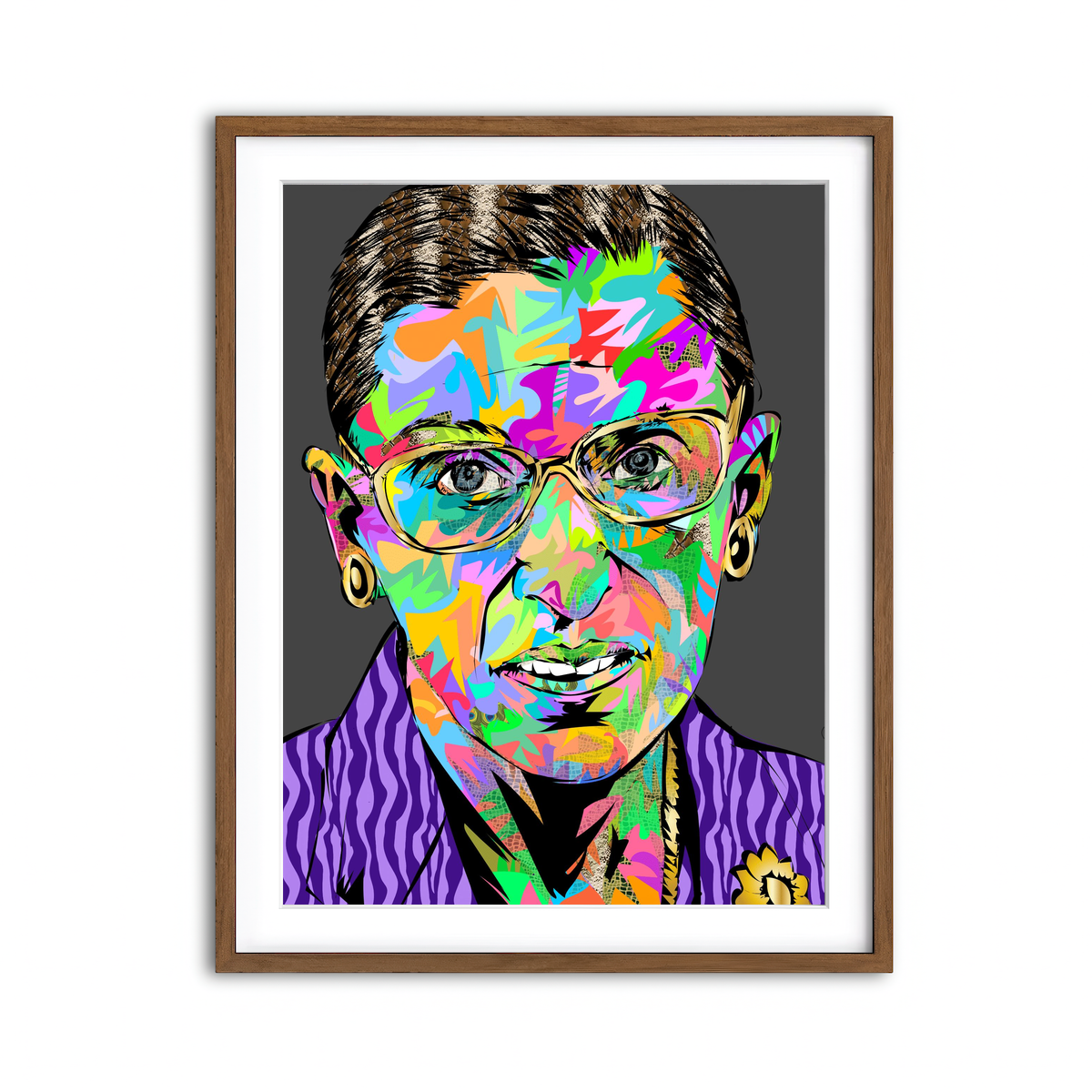 Framed Print 3x4 Walnut