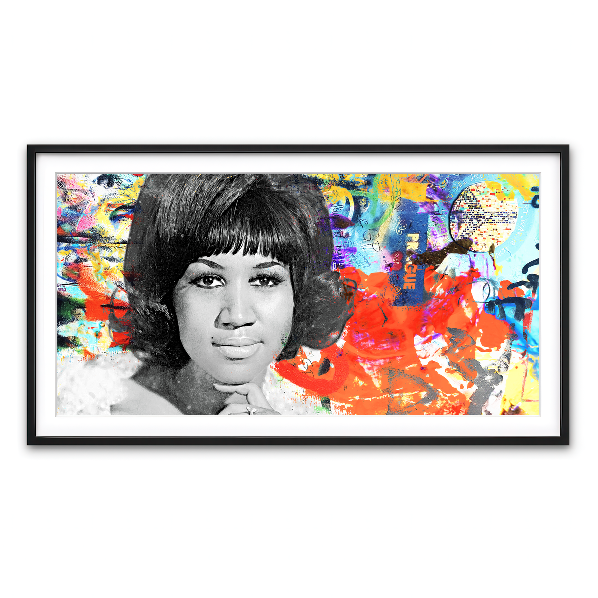 Framed Print 2x1 Black