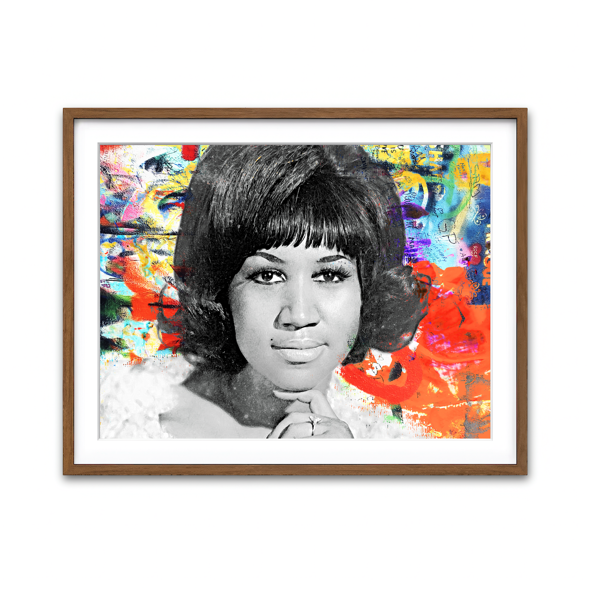 Framed Print 4x3 Walnut