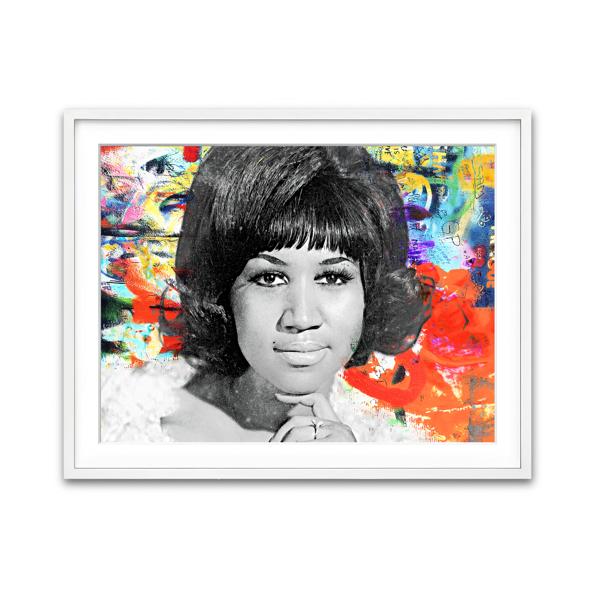 Framed Print 4x3 White