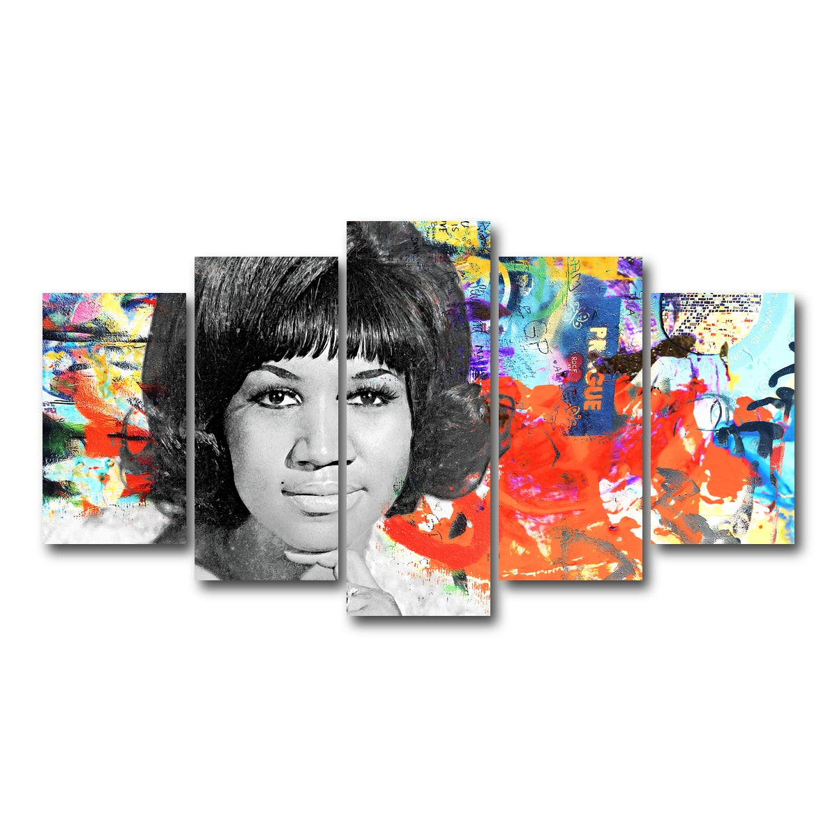 AUTO-MOCKUP WHITE | RESPECT | 5 Piece | Gallery Wrap Canvas | group=5_normal