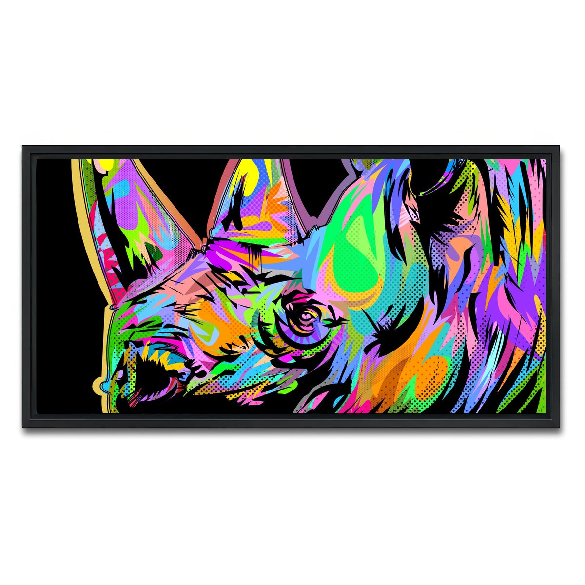 AUTO-MOCKUP WHITE | RHINO | 1 Piece | Black Framed Canvas | group=2x1