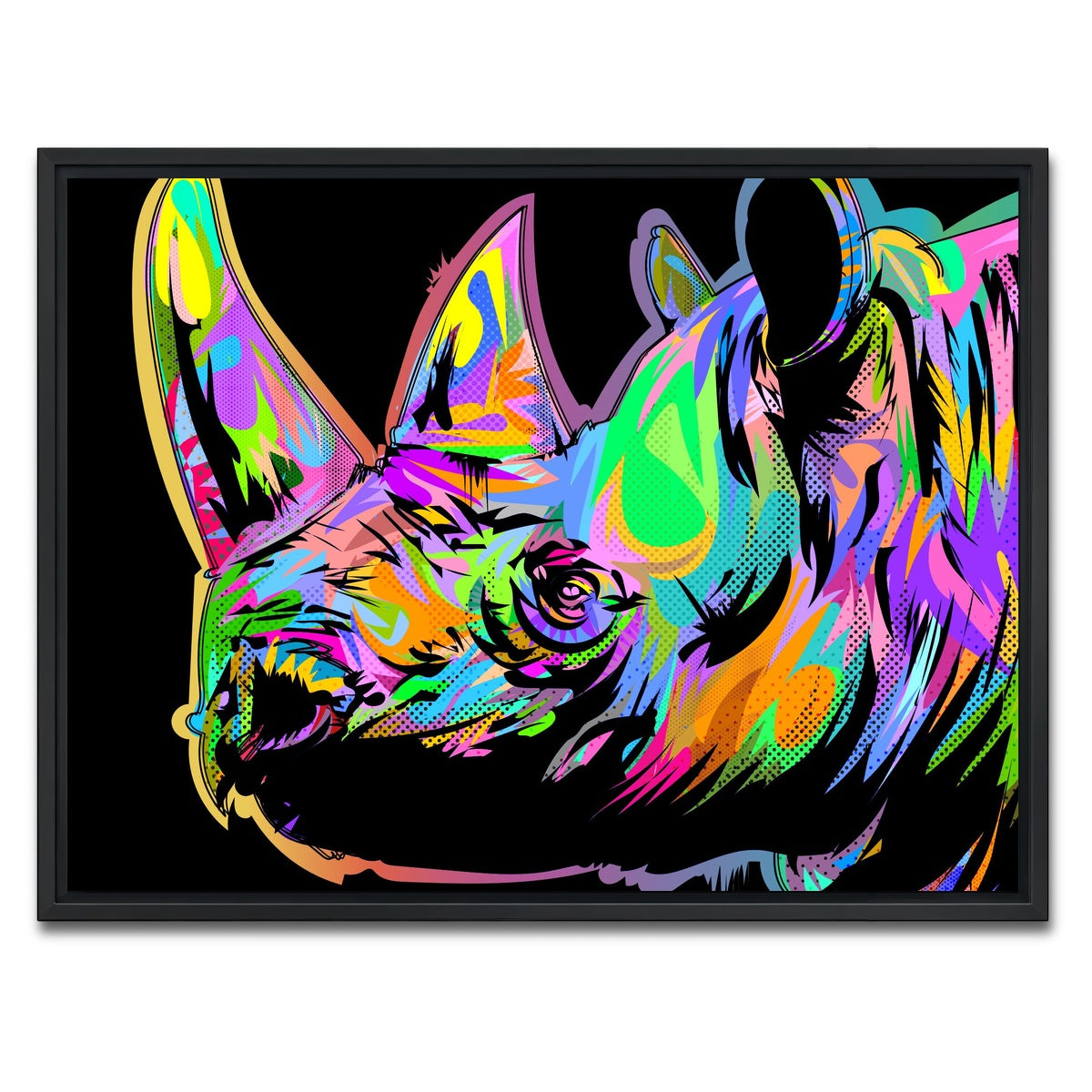 AUTO-MOCKUP WHITE | RHINO | 1 Piece | Black Framed Canvas | group=4x3