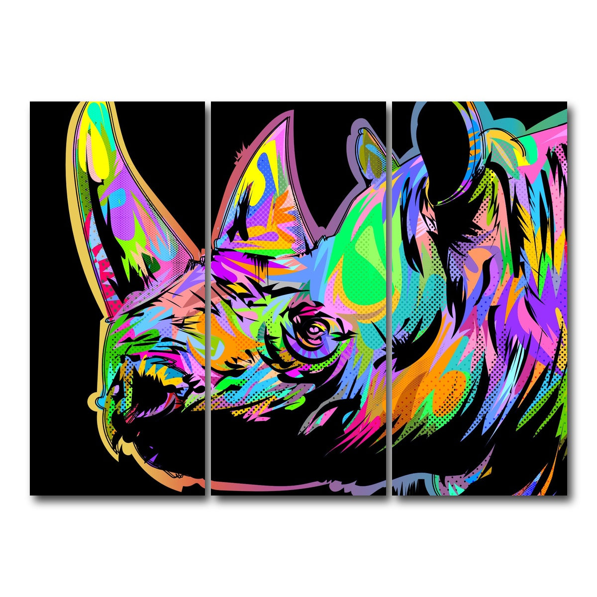 AUTO-MOCKUP WHITE | RHINO | 3 Piece | Gallery Wrap Canvas | group=8x18