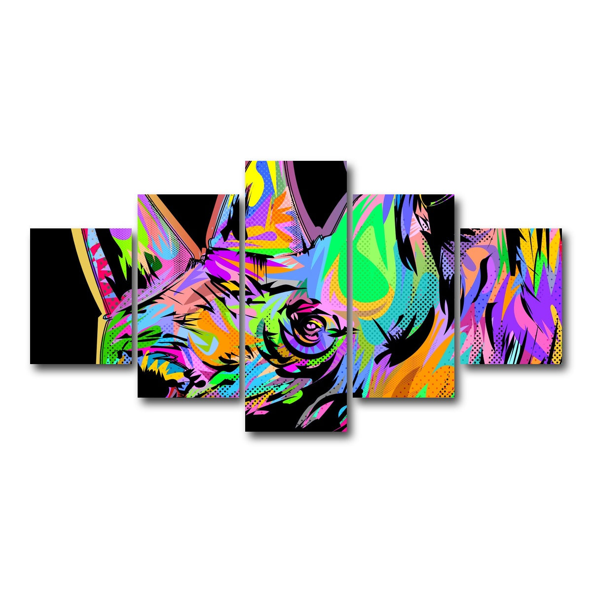 AUTO-MOCKUP WHITE | RHINO | 5 Piece | Gallery Wrap Canvas | group=5_short