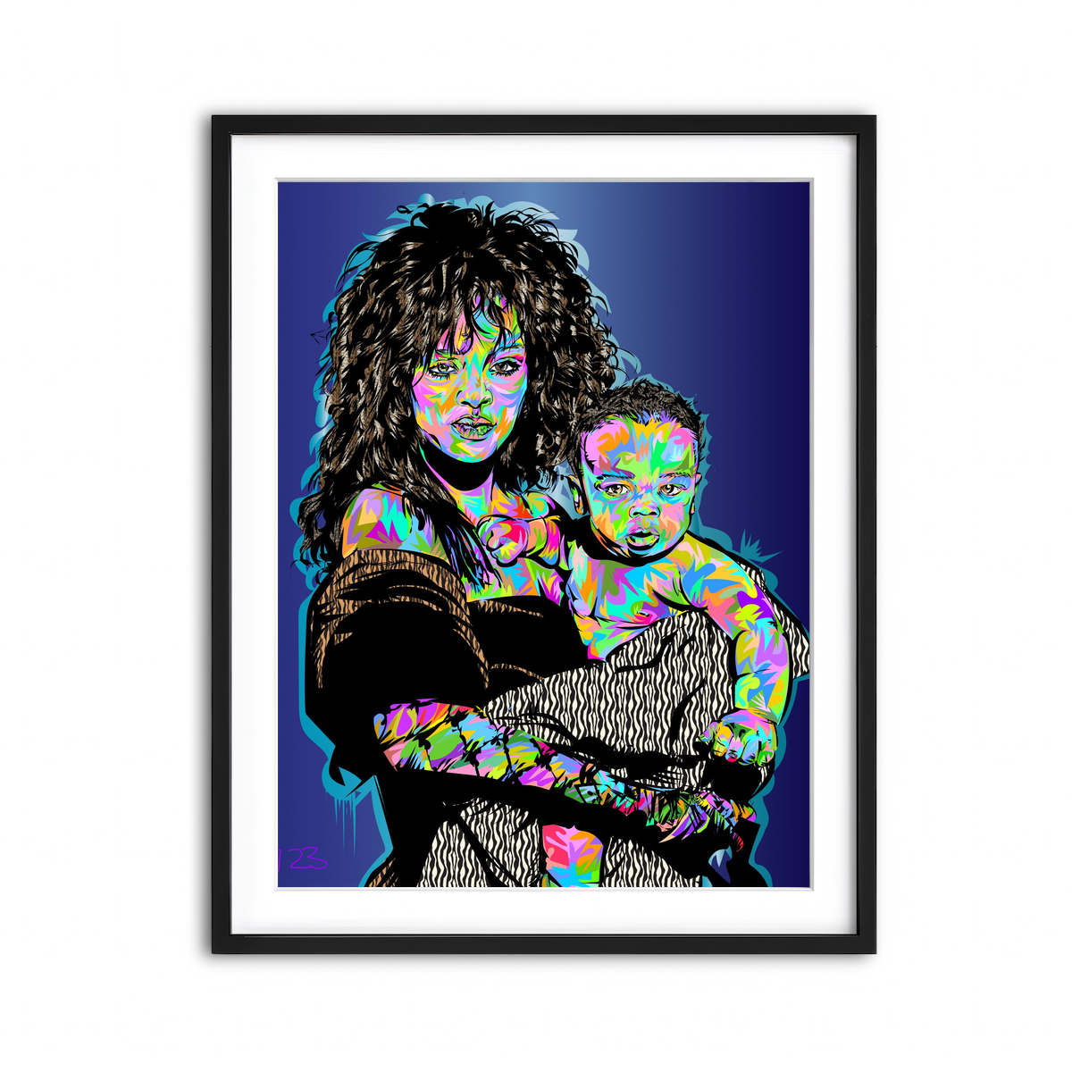 Framed Print 3x4 Black