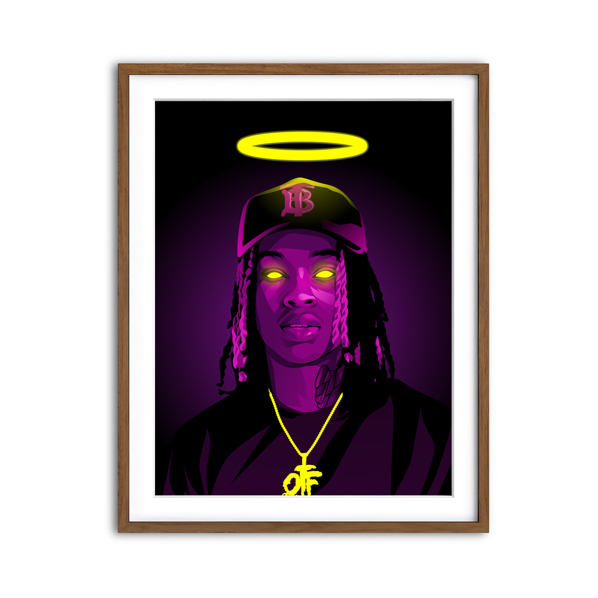 Framed Print 3x4 Walnut