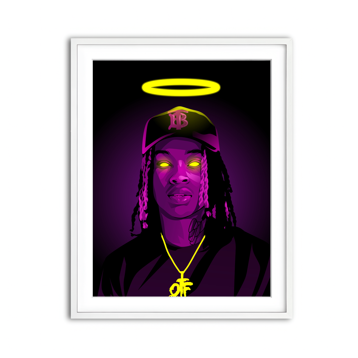 Framed Print 3x4 White