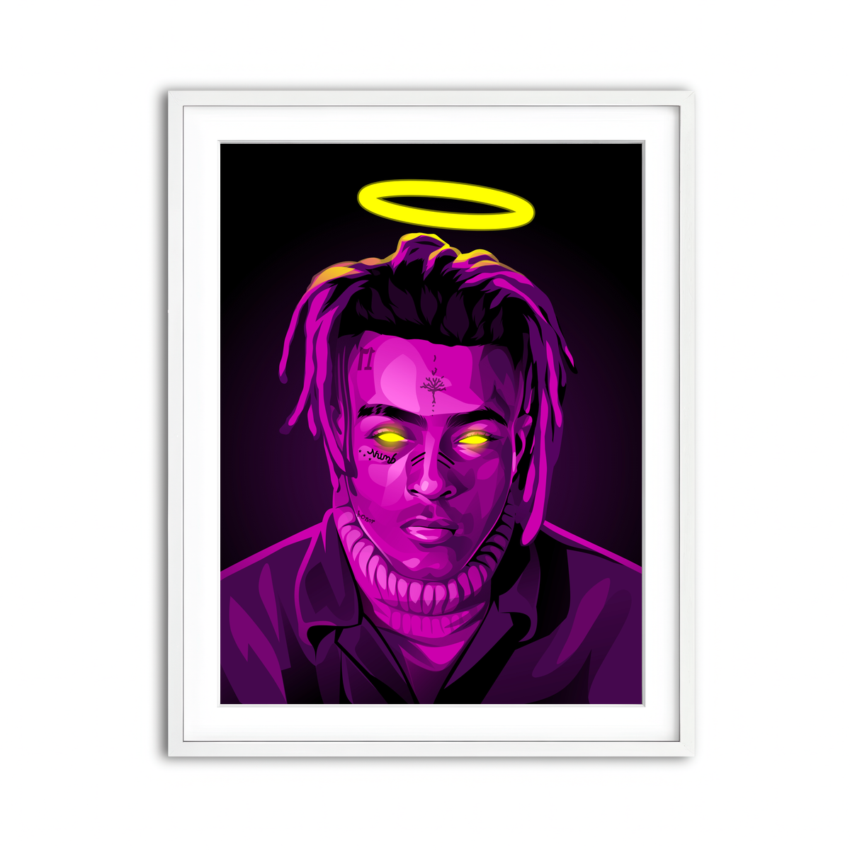 Framed Print 3x4 White