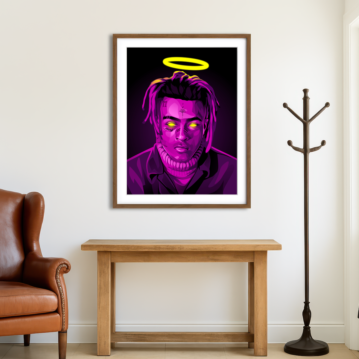 AUTO-MOCKUP ROOM | RIP Xxxtentacion Wall Art