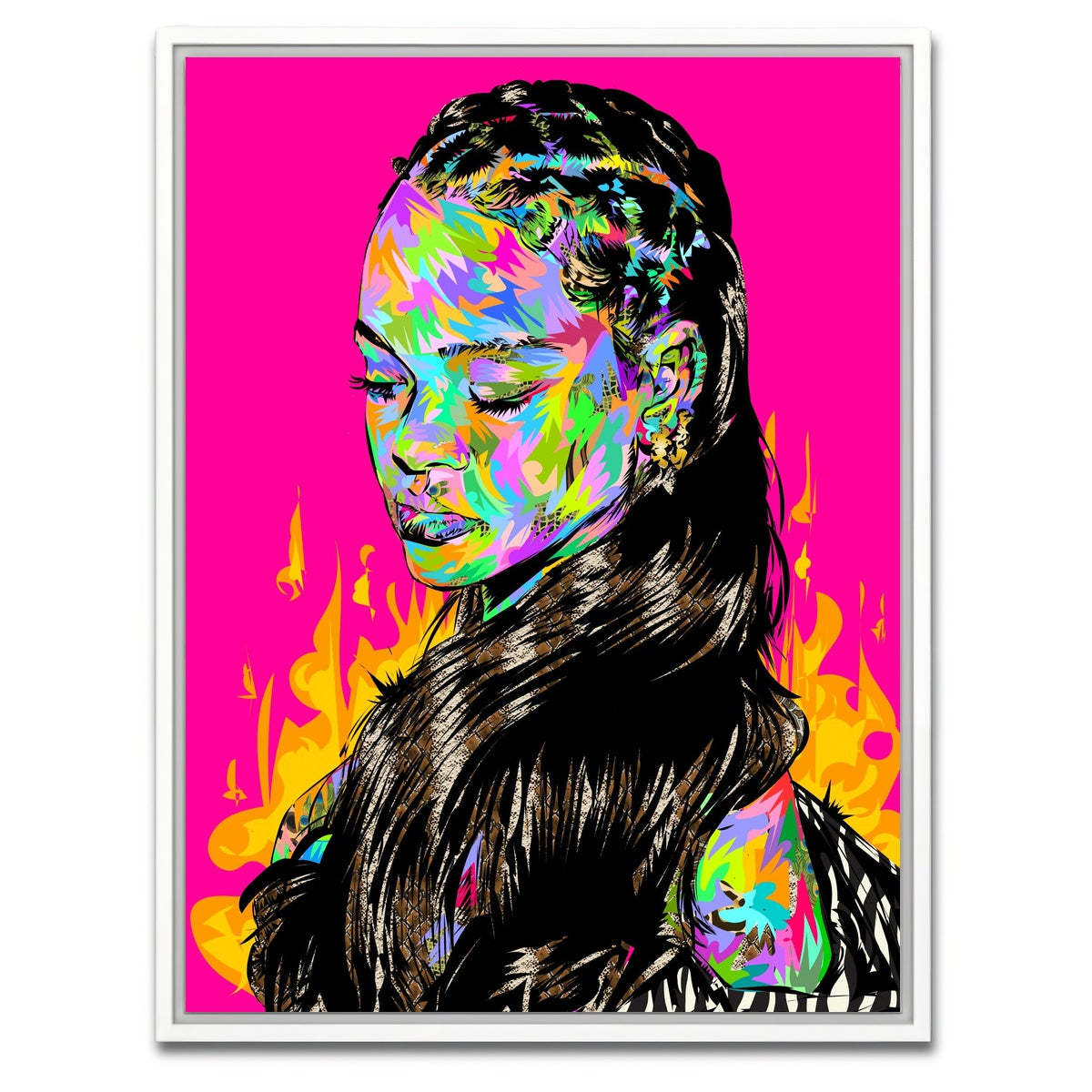 AUTO-MOCKUP WHITE | RIRI | 1 Piece | White Framed Canvas | group=3x4