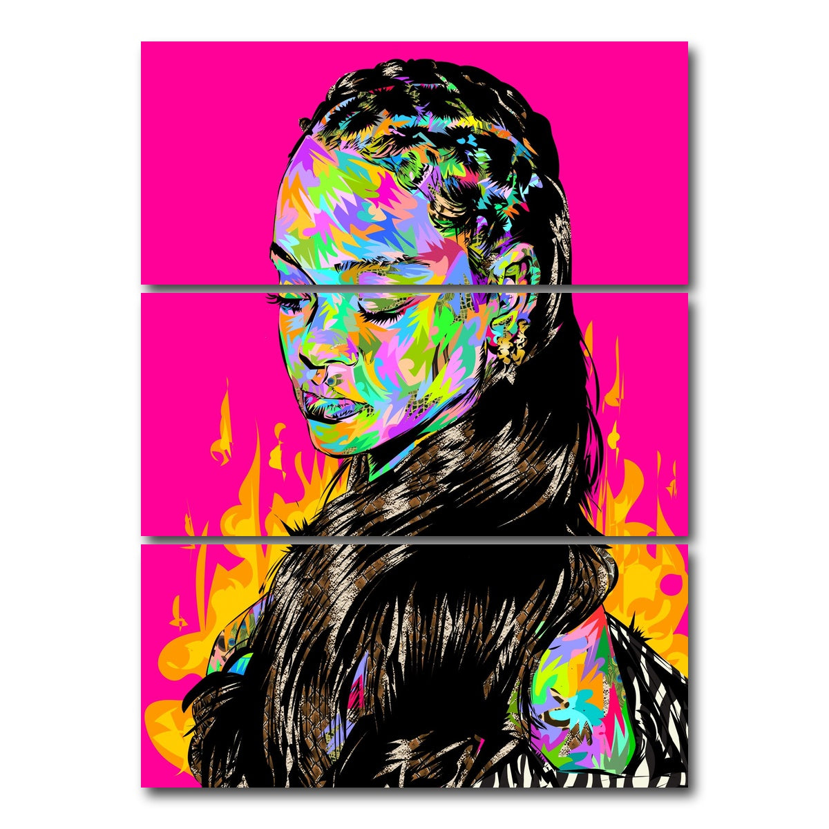 AUTO-MOCKUP WHITE | RIRI | 3 Piece | Gallery Wrap Canvas | group=8x18_stacked