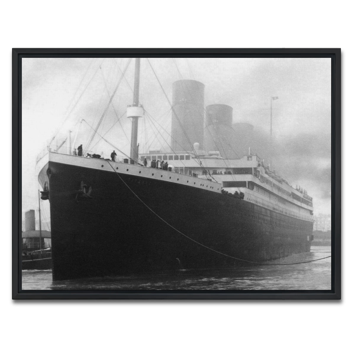 AUTO-MOCKUP WHITE | RMS Titanic | 1 Piece | Black Framed Canvas | group=4x3