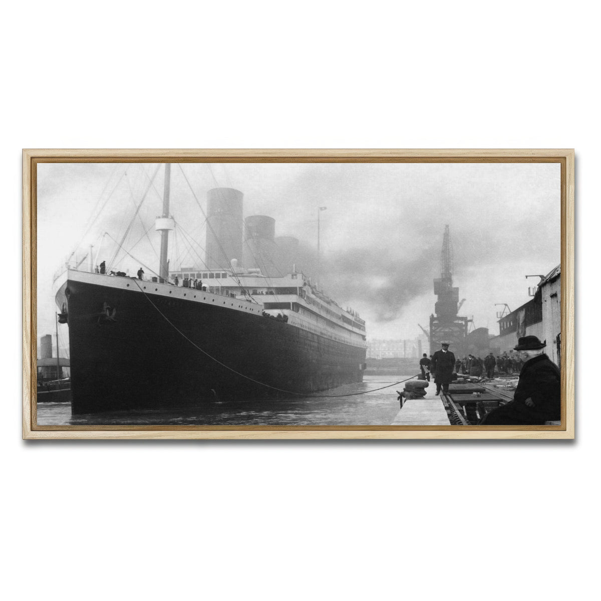 AUTO-MOCKUP WHITE | RMS Titanic | 1 Piece | Natural Framed Canvas | group=2x1