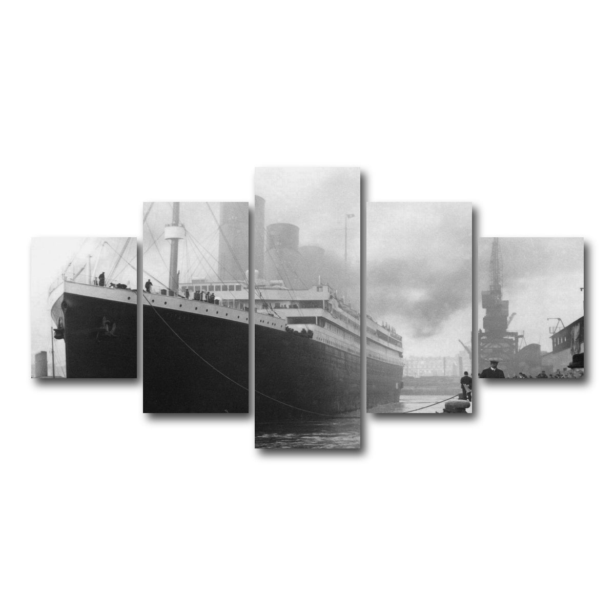 AUTO-MOCKUP WHITE | RMS Titanic | 5 Piece | Gallery Wrap Canvas | group=5_short