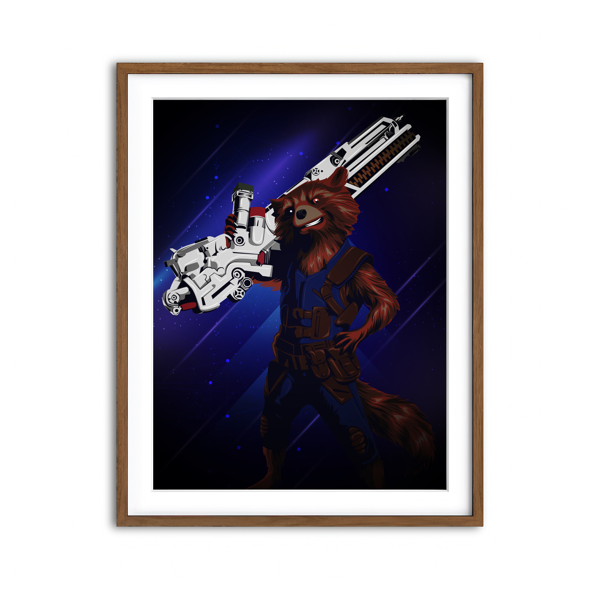 Framed Print 3x4 Walnut