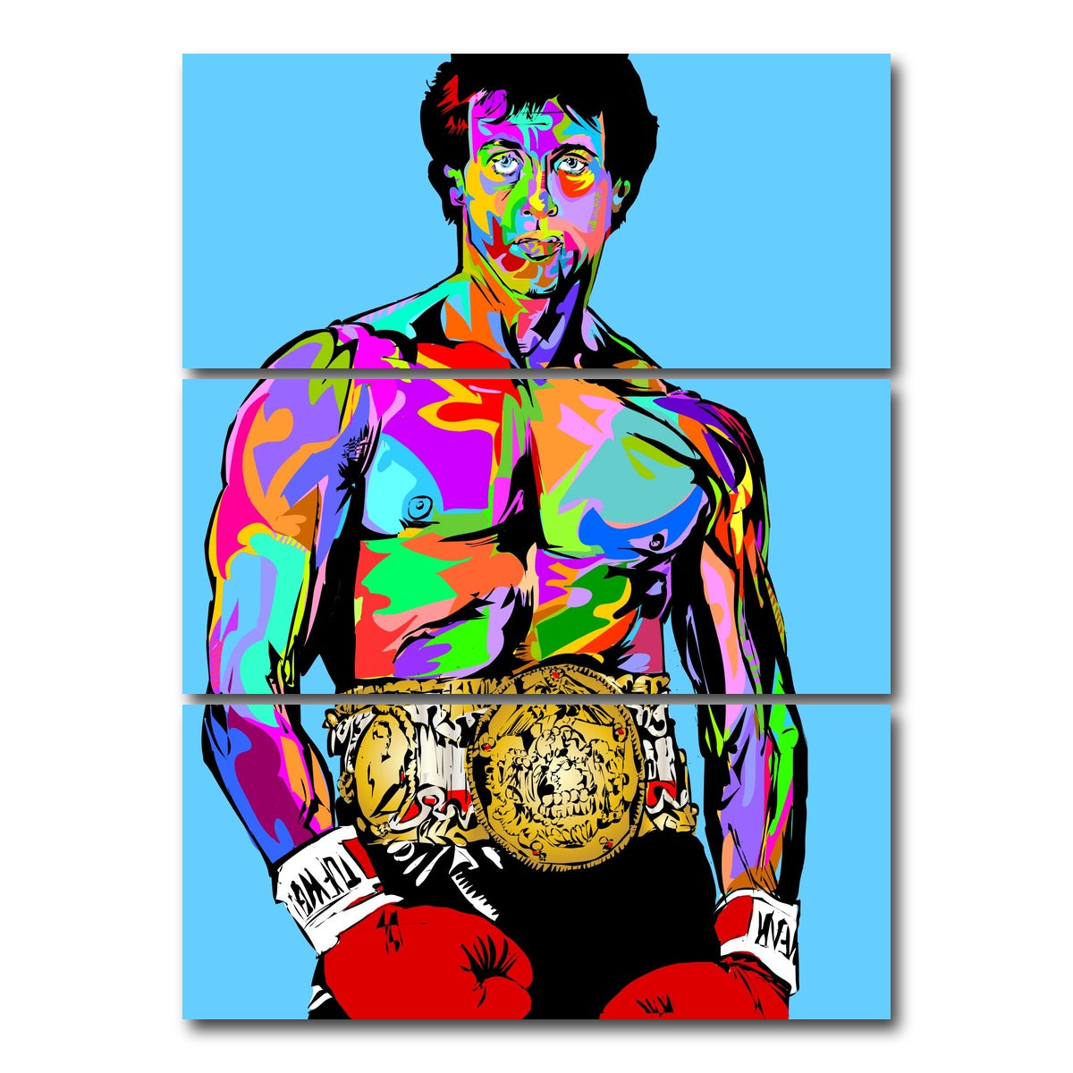 AUTO-MOCKUP WHITE | ROCKY COLOR | 3 Piece | Gallery Wrap Canvas | group=8x18_stacked