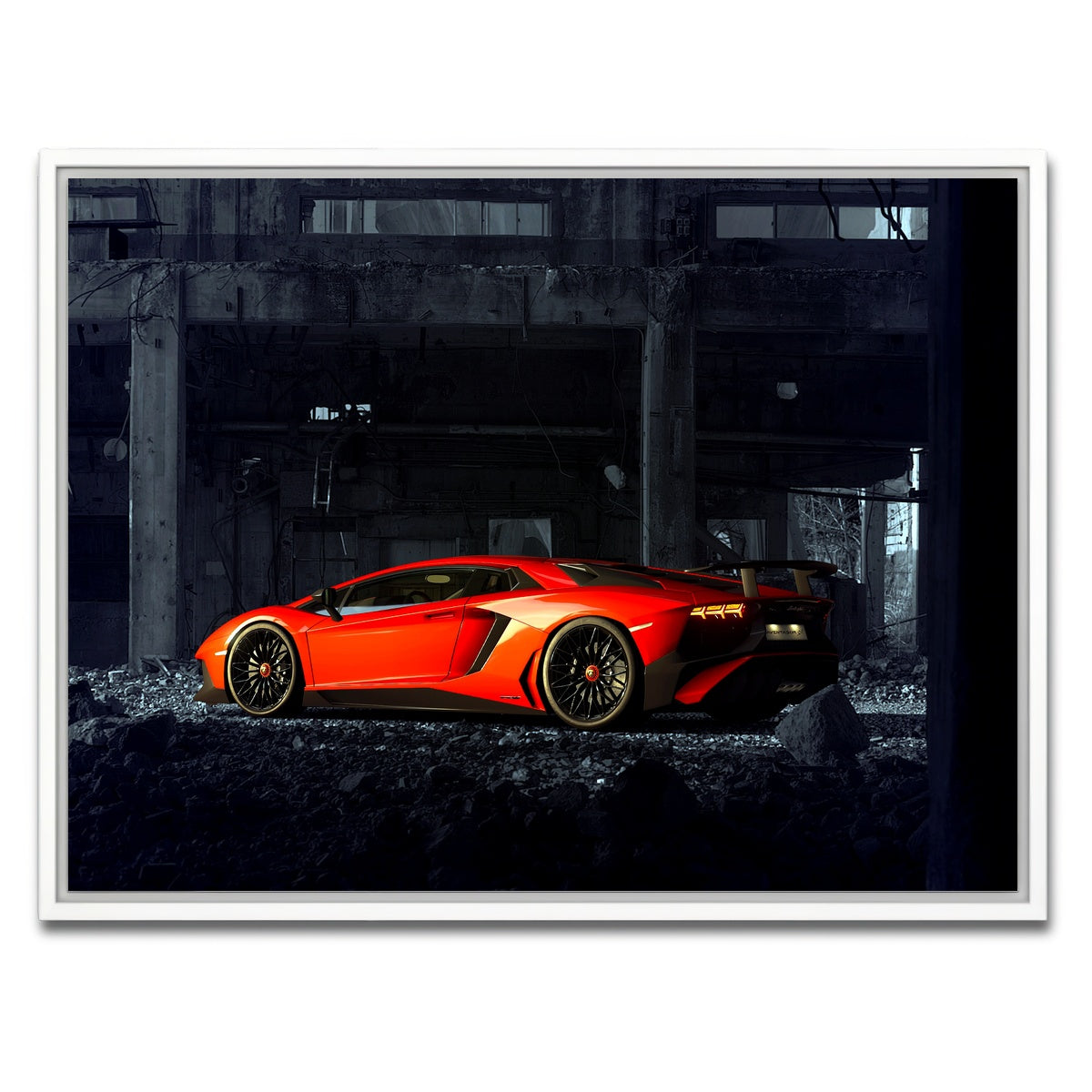 AUTO-MOCKUP WHITE | RUINS-II | 1 Piece | White Framed Canvas | group=4x3