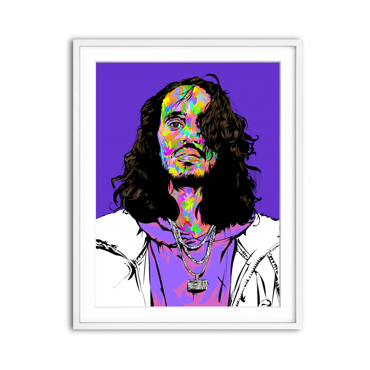 Framed Print 3x4 White