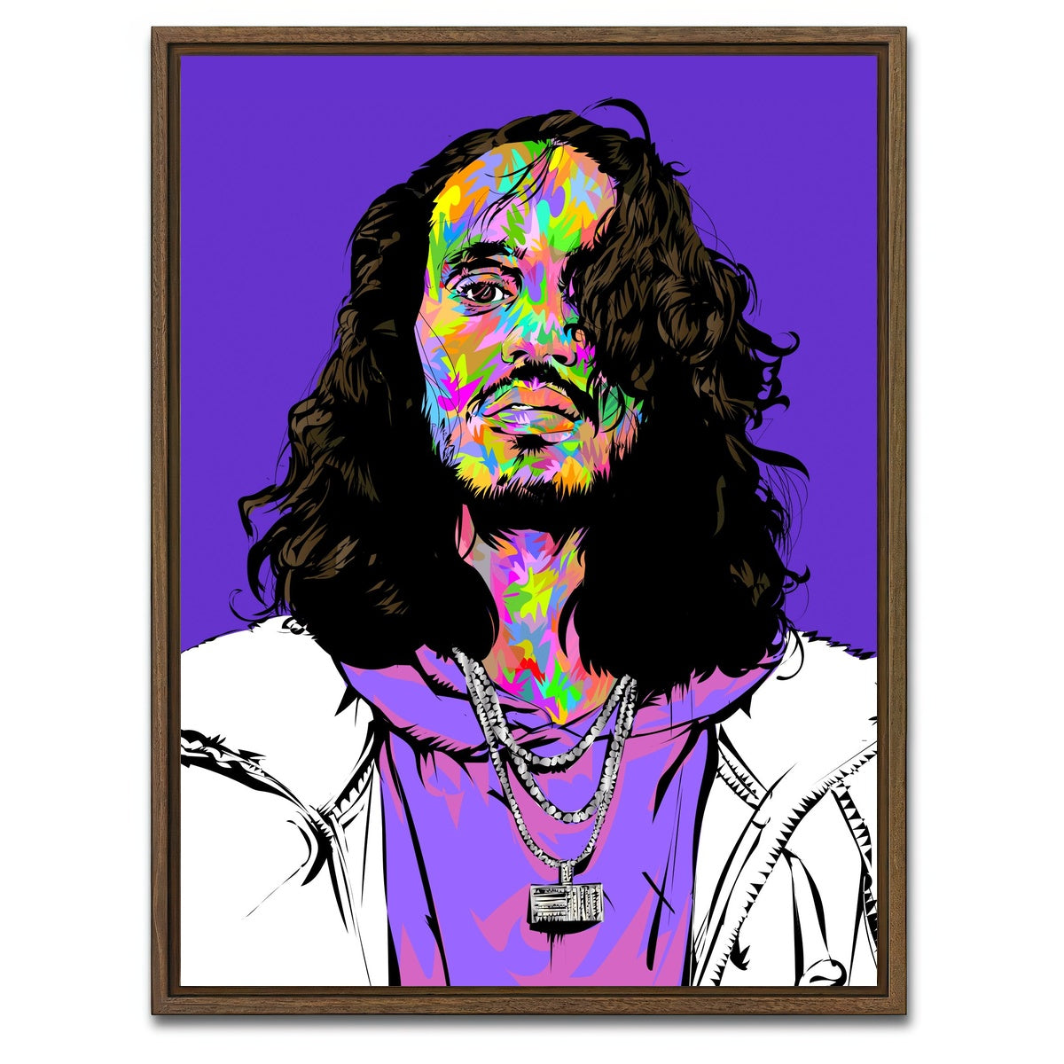 AUTO-MOCKUP WHITE | RUSS | 1 Piece | Walnut Framed Canvas | group=3x4