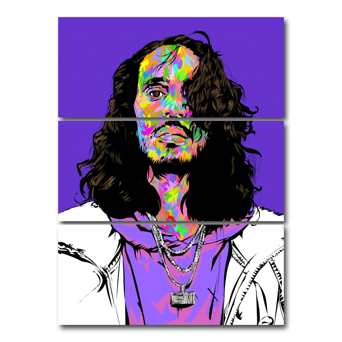 AUTO-MOCKUP WHITE | RUSS | 3 Piece | Gallery Wrap Canvas | group=8x18_stacked