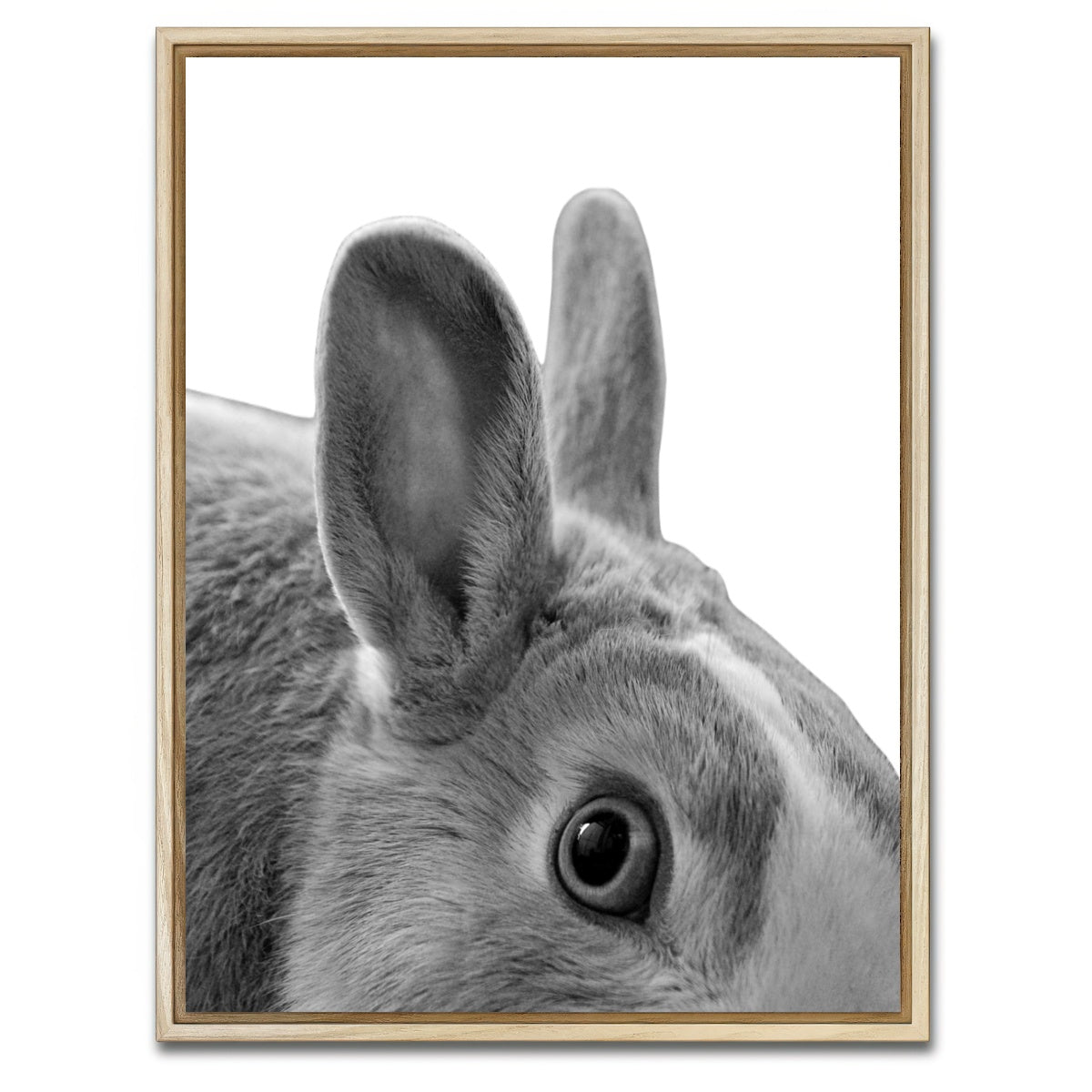 AUTO-MOCKUP WHITE | Rabbit | 1 Piece | Natural Framed Canvas | group=3x4