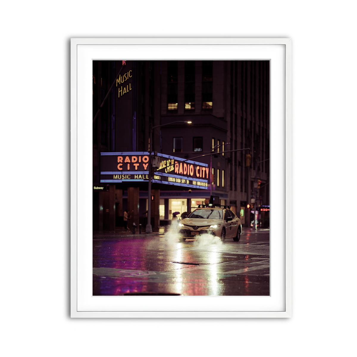 Framed Print 3x4 White