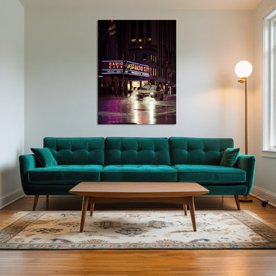 AUTO-MOCKUP ROOM | Radio City Rainy Yellow Cab