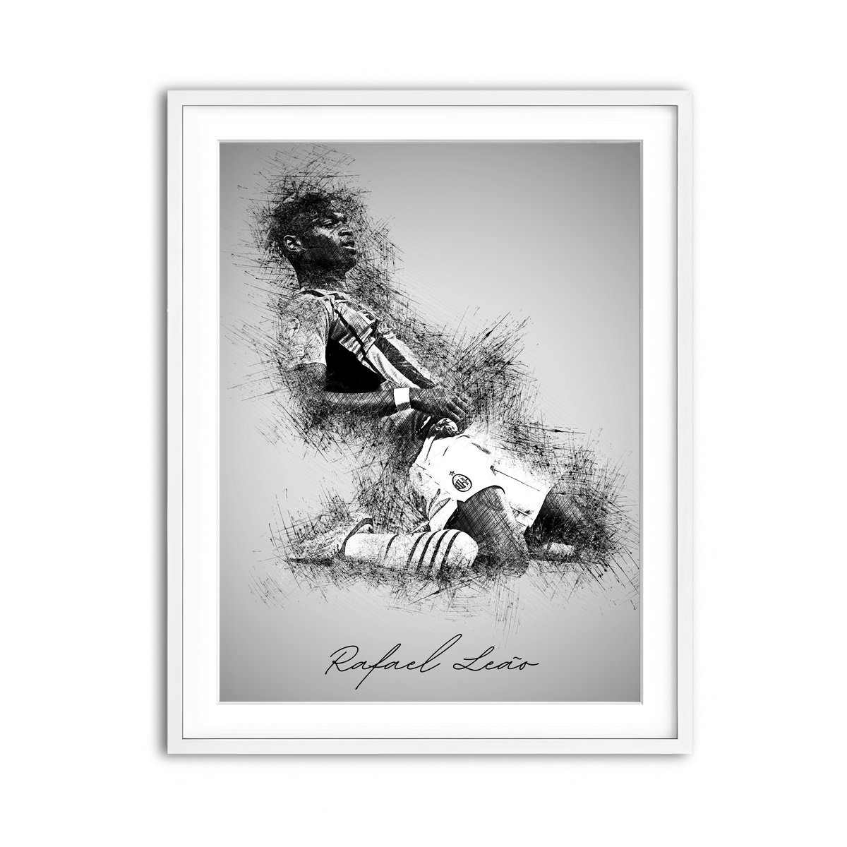 Framed Print 3x4 White
