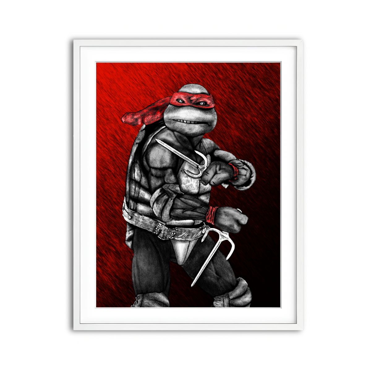 Framed Print 3x4 White