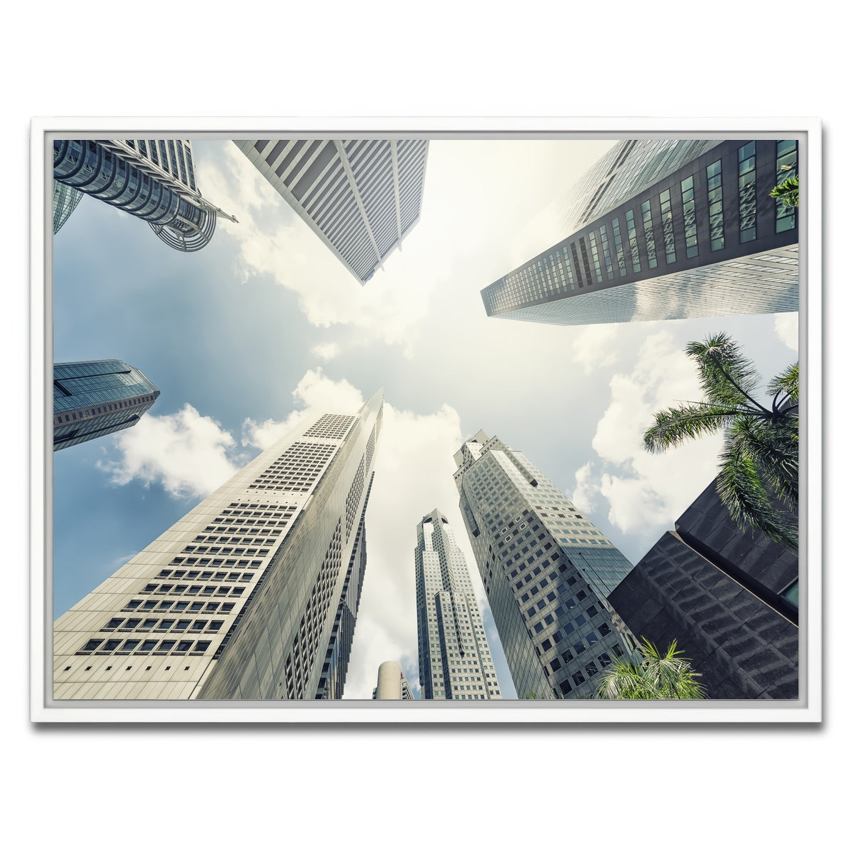 AUTO-MOCKUP WHITE | Raffles Place | 1 Piece | White Framed Canvas | group=4x3