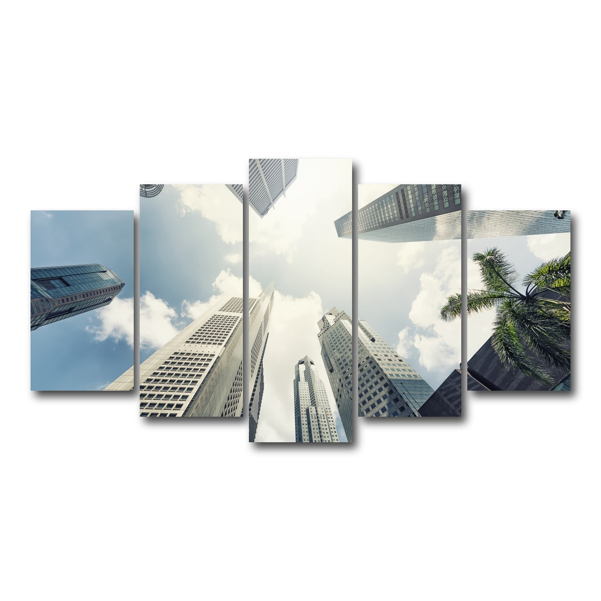 AUTO-MOCKUP WHITE | Raffles Place | 5 Piece | Gallery Wrap Canvas | group=5_normal