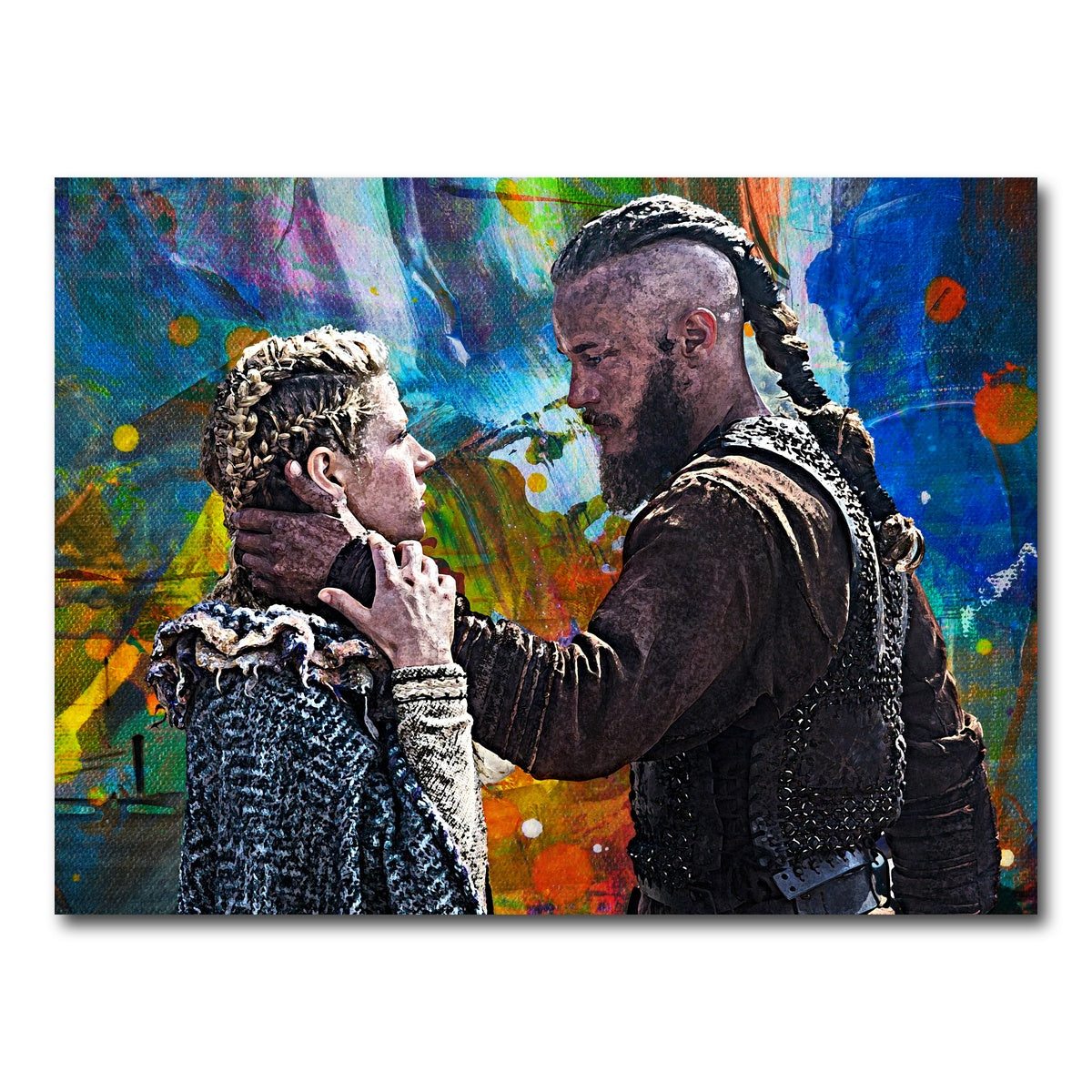 AUTO-MOCKUP WHITE | Ragnar & Lagertha | 1 Piece | Gallery Wrap Canvas | group=4x3