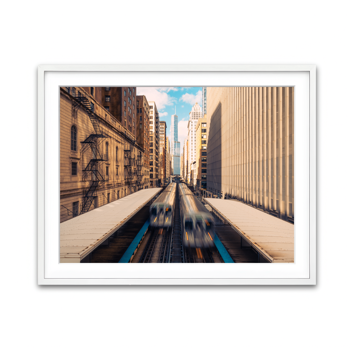 Framed Print 4x3 White