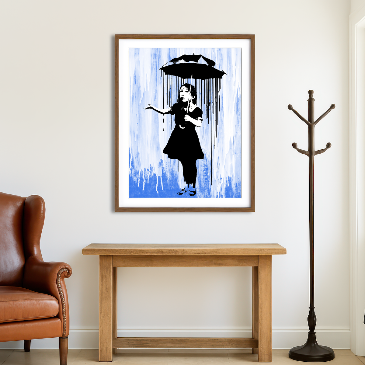 AUTO-MOCKUP ROOM | Rain Girl Wall Art