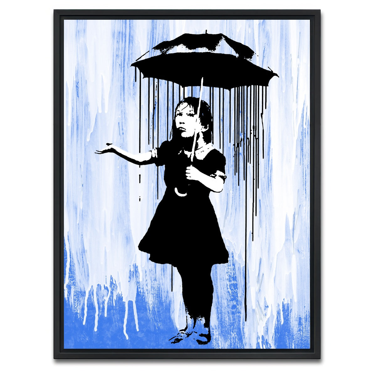 AUTO-MOCKUP WHITE | Rain Girl | 1 Piece | Black Framed Canvas | group=3x4