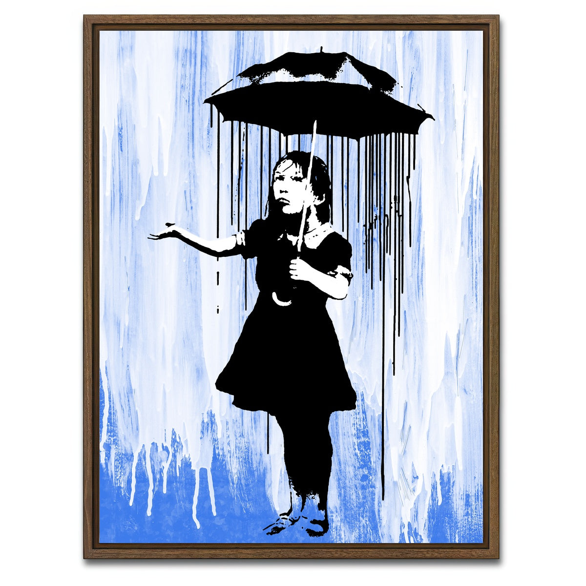 AUTO-MOCKUP WHITE | Rain Girl | 1 Piece | Walnut Framed Canvas | group=3x4