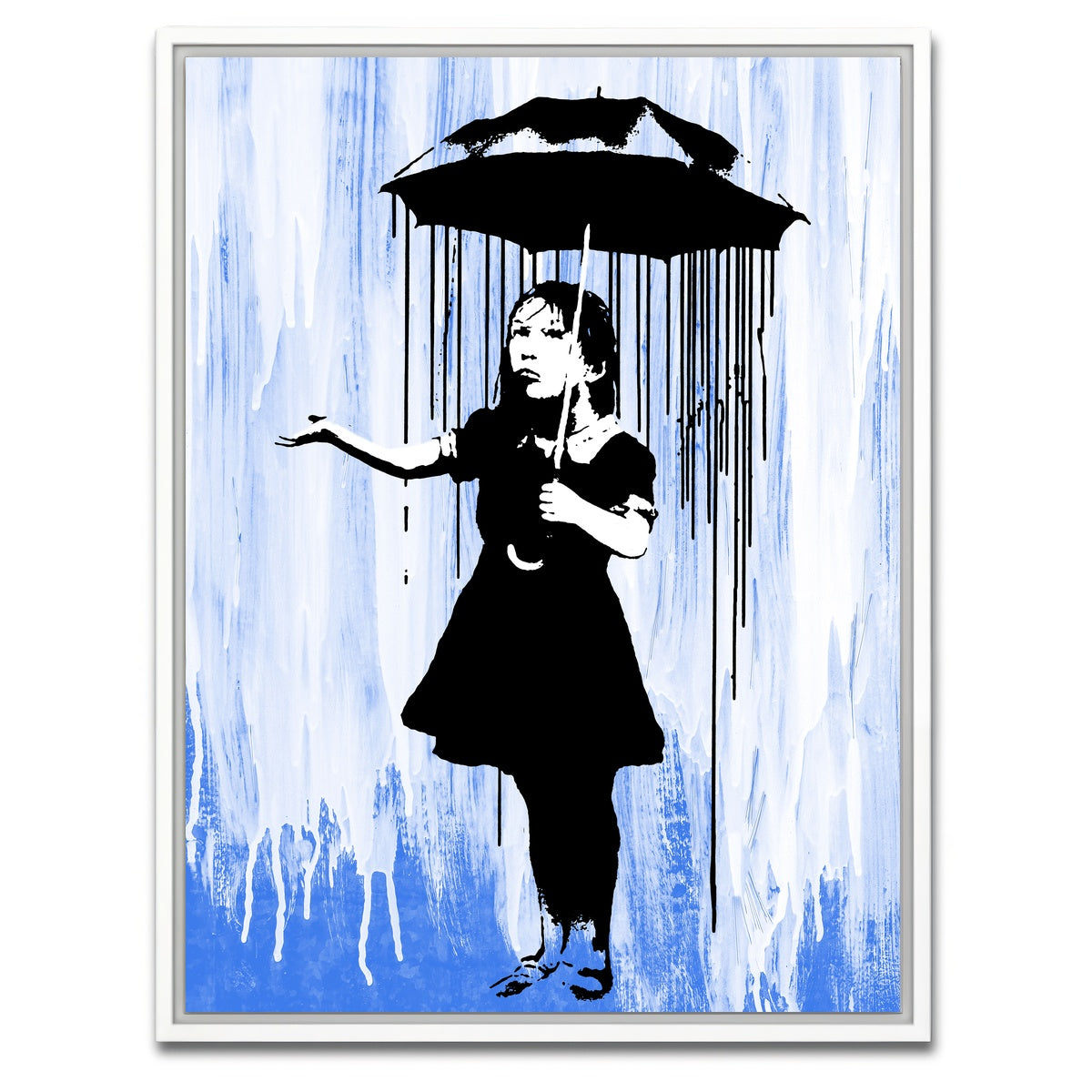 AUTO-MOCKUP WHITE | Rain Girl | 1 Piece | White Framed Canvas | group=3x4