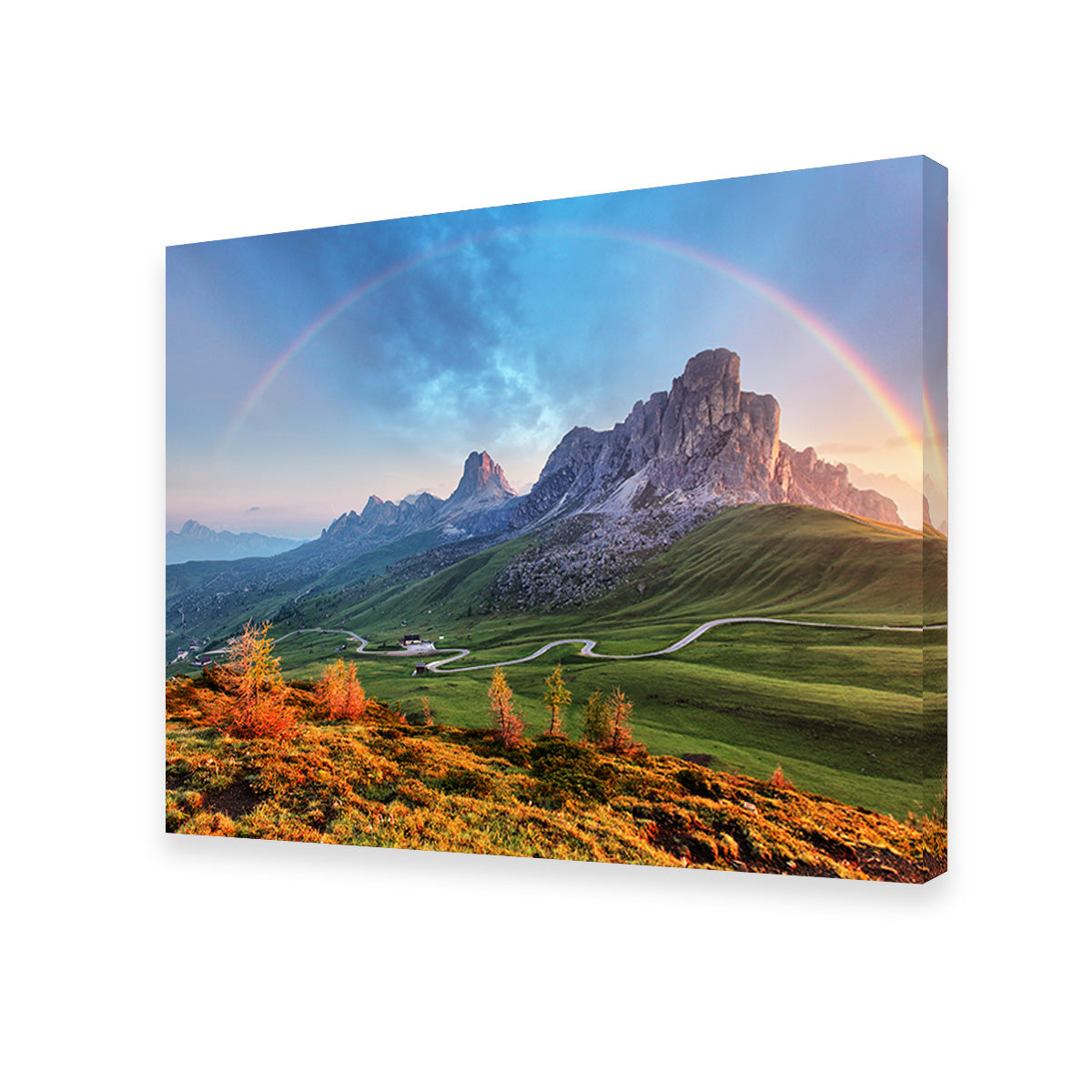 Rainbow In The Alps Wall Art