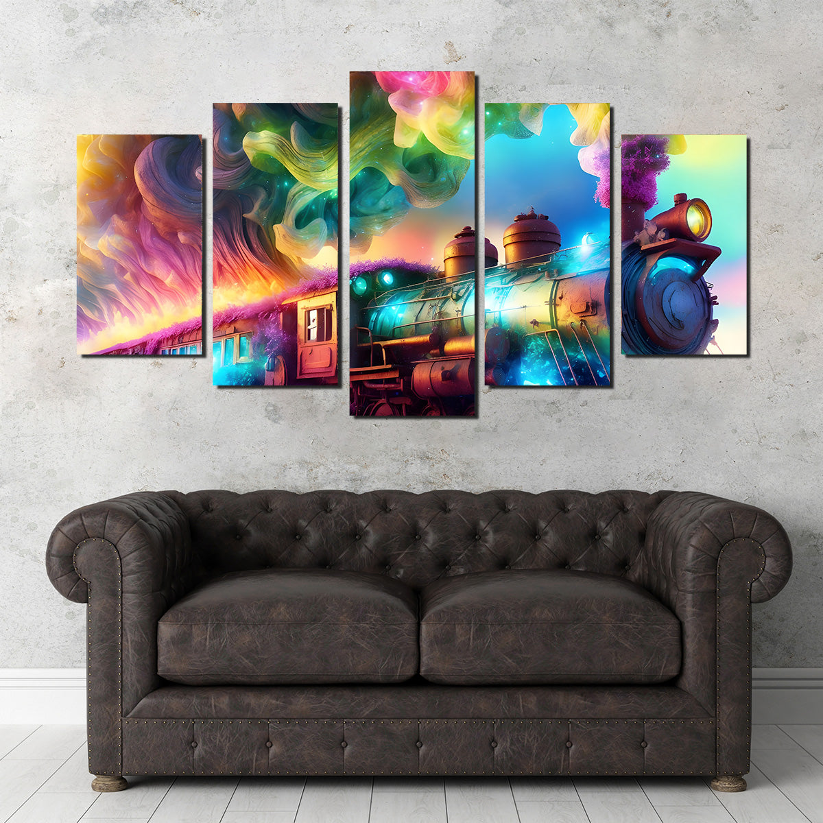 Rainbow Railways Wall Art