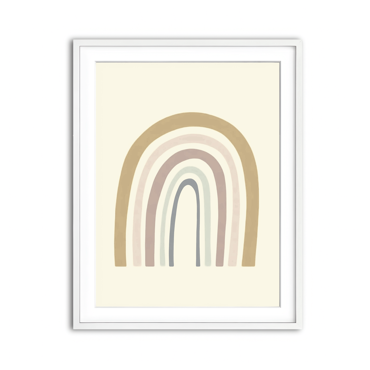 Framed Print 3x4 White